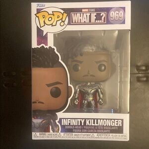 Funko Pop What If? Infinity Killmonger Black Silver Figure